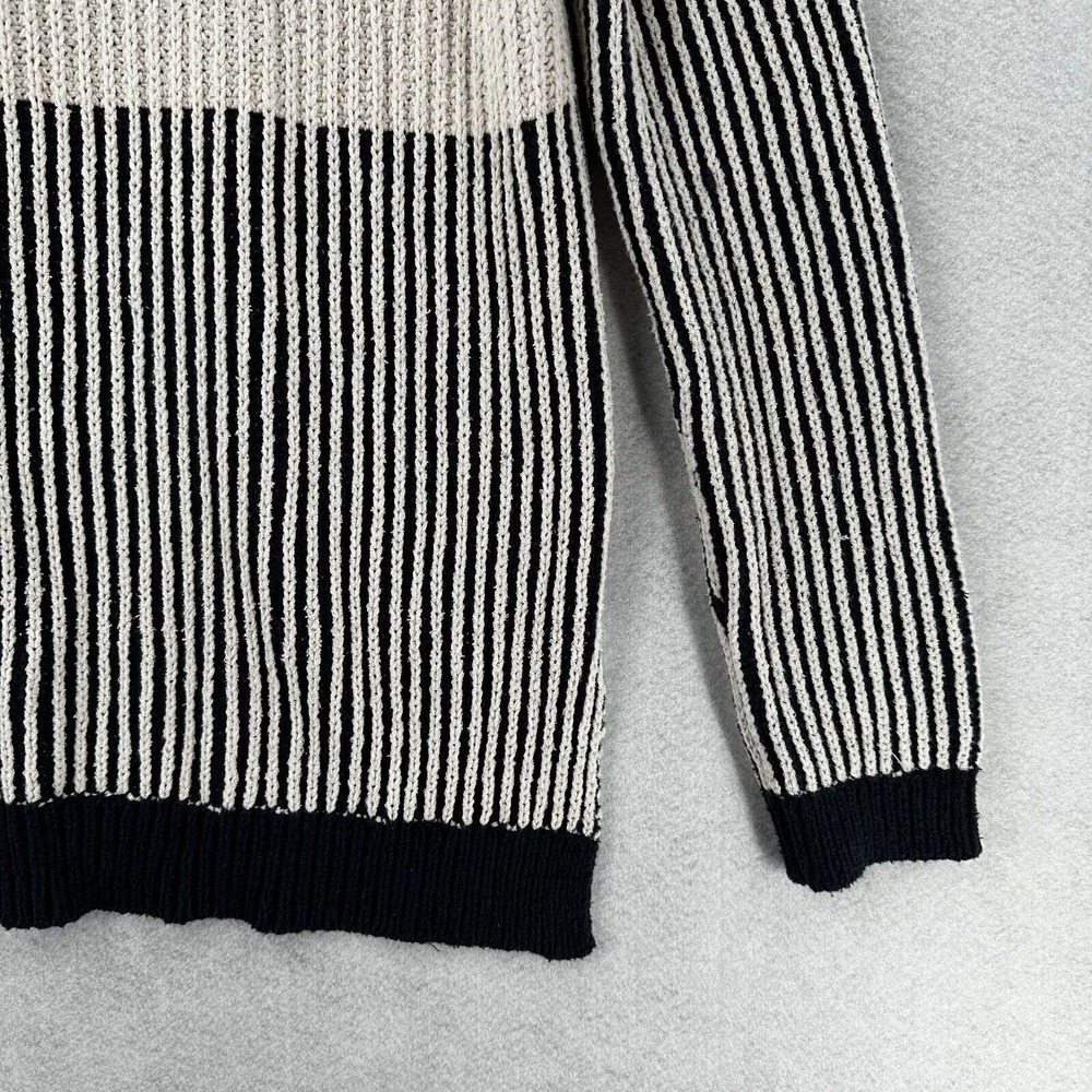 One x One Teaspoon Tunic Sweater Womens LARGE Blue Ivory Oversized‎ Striped - Picture 8 of 15
